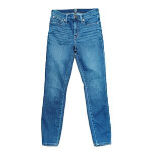 J. CREW Mid-Rise Skinny Sz 26 Women's Dark Wash Stretch Jeans
